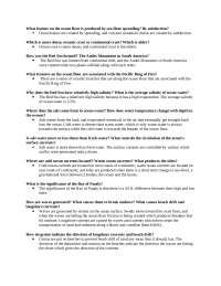 Study Guide Questions on The Water Planet with Answer | GEOG 1250