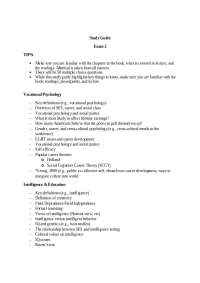 Lecture Notes on Cross Cultural Psychology - Exam 2 | PSYC 432