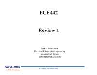 Exam 1 Review for Electronic Circuits | ECE 342