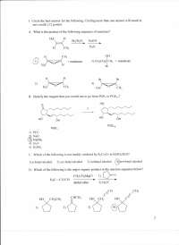 5 Questions with Solutions in Organic Chemistry II - Midterm Exam ...