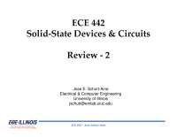 Solid-State Devices and Circuits - Electronic Circuits | ECE 342