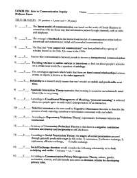 44 exam questions of Introduction to communication inquiry | COMM 250 ...