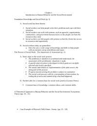 Study Guide for Exam - Human Behavior and Social Environment II | SWK ...