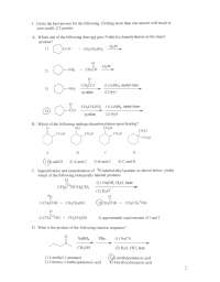 Exam 3 Questions - Organic Chemistry II | CHEM 234 - Docsity