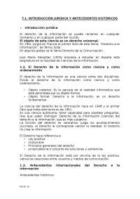 derecho de la información