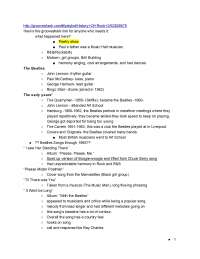 Review Sheet for Exam 2 - History of Rock Music | MUS 307