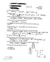 Midterm Exam Questions - Navigation | NS 2323