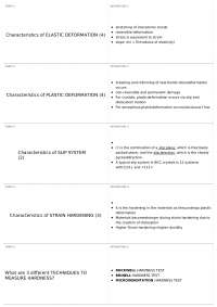 Final Exam | MEEN 222 - MATERIALS SCIENCE