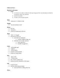 Exam 2 Study Guide - Religion in The World | REL 0863