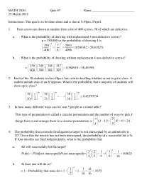 6 Questions of Probability - Math Models for Computer Science - Quiz 7 ...