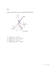 Quiz 1 Problems with Solutions - Basic Mechanics I (Statics) | CE 29700 ...