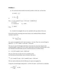 Solved Problems for Assignment 3 - Heat And Mass Transfer | CHE 37800 ...