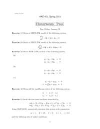 Homework Two - Flight Dynamics and Control | AAE 42100 | Assignments ...