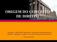 Origem do conceito de direito