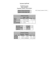 Regression Analysis of Sweetness and Pectin Levels - Prof. Xuelei Ni