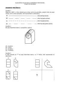 Questões de Desenho Técnico e Mecânica Aplicada