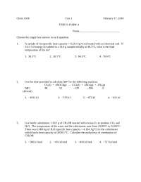 25 Multiple Choice Questions - General Chemistry | CHEM 1036 - Docsity