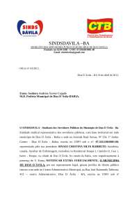 CARTA DE OPOSIÇÃO DESCONTO SINDICAL  Docsity