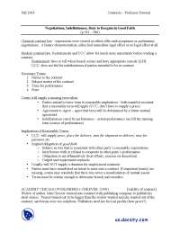 Contracts Outline 4 - Negotiations, Indefiniteness, Duty to Bargain in Good Faith, Remedies