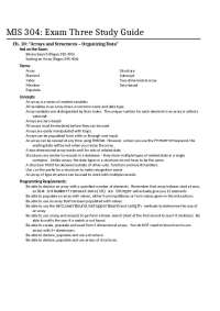 MIS Exam Three Study Guide - Introduction to Problems Solved and Programming | MIS 304