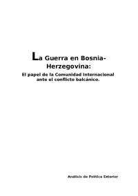 La Guerra de los Balcanes - Apuntes de Análisis de Políticas Públicas ...