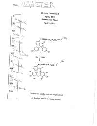 Old Examination 3 with Answers - Organic Chemistry II | CHEM 2260 - Docsity