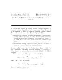 Introduction to Advanced Mathematics - Homework 7 with Solutions | MATH ...