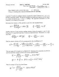 Quiz 2 Solutions | General Physics III | PHYS 244 - Docsity