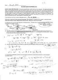Quiz 3R Solutions | Dynamics 2012 | AE 2220