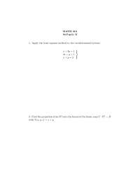 Solved Questions of Applied Linear Algebra - Quiz 25 | MATH 310 - Docsity