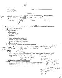 Exam 2 Solved Questions - General Chemistry II | CHEM 113 | Exams ...