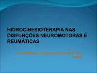 Hidrocinesioterapia nas disfunções neuromotoras e reumáticas