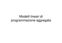 3.Modelli lineari di programmazione aggregata