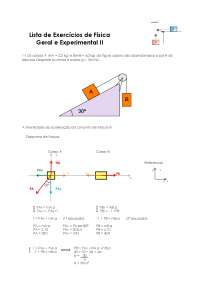 exercicios resolvidos-trabalho (W) -energia (E) -plano inclinado-roldanas-força elastica-impulso