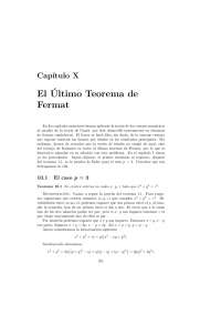 El Último teorema de Fermat - Teoría de números - Apuntes - Capitulo10