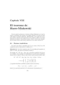 El teorema de Hasse-Minkowski - Teoría de números - Apuntes - Capítulo8 - Parte1