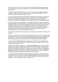 Influencia do positivismo no Brasil