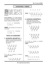 Sucesiones y series - Matematica1 - Ejercicios