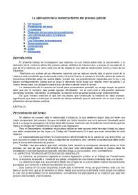 Derecho Procesal - Instancias - Apuntes - Univ Autónoma de Sto Domingo