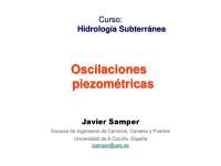 Oscilaciones piezometricas - Hidrologia Subterranea - Apuntes