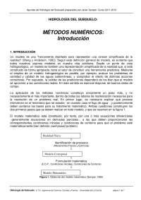 Introduccion a metodos numericos - Hidrologia Subterranea - Apuntes