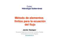 Metodo de elementos finitos - Hidrologia Subterranea - Apuntes