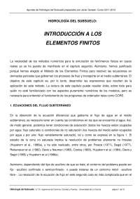 Introduccion a elementos finitos - Hidrologia Subterranea - Apuntes