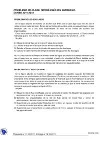 Problema de clase hidrologia del subsuelo 2 - Hidrologia Subterranea - Practicas