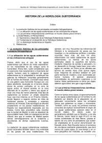 Historia de la hidrologia subterranea - Hidrologia Subterranea - Apuntes