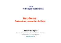 Acuiferos parametros y ecuaciones del flujo - Hidrologia Subterranea - Apuntes