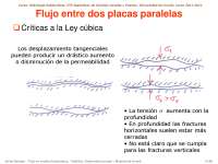 Flujo en medios fracturados parte 2- Hidrologia Subterranea - Apuntes