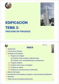 Tipologia de forjados - Edificación '10-'11 - Edificacion y prefabricacion - Apuntes