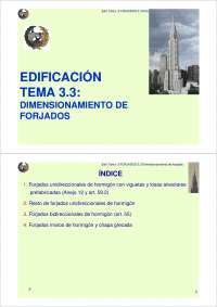 Dimensionamiento de forjados - Edificación '09-'10 - Edificacion y prefabricacion - Apuntes