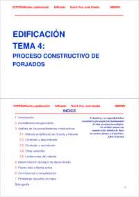Proceso constructivo de forjados - Edificación '09-'10 - Edificacion y prefabricacion - Apuntes
